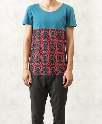 Turquoise Pattern T-Shirt